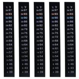 5Pcs/10Pcs Aquarium Fish Tank Strip Stick-on discolor Thermometer Sticker Adhesive Sticky Dual Scale Sticker Temperature Tools
