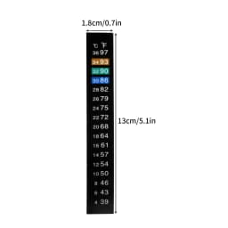 5Pcs/10Pcs Aquarium Fish Tank Strip Stick-on discolor Thermometer Sticker Adhesive Sticky Dual Scale Sticker Temperature Tools