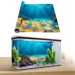 Sunshine Beach, Aquarium Background Wallpaper, Fish Tank Stickers, Suitable for Aquariums, Fish Tanks, High Definition
