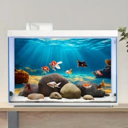 Sunshine Beach, Aquarium Background Wallpaper, Fish Tank Stickers, Suitable for Aquariums, Fish Tanks, High Definition