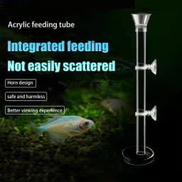 Acrylic Aquarium Feeder Tube Dish Transparent Fish Tank Shrimp Snail Shrimp Food Feeder Bowl Feeding Accessories
