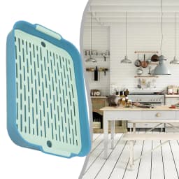 Tray Rabbit Litter Tray Large Space Smooth Corner Detachable Design 27x18.5x4cm Blue For Pet’s Training For Pet’s Training