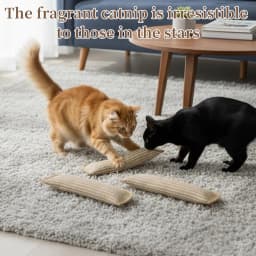 Catnip Toys for Indoor Cats Cat Toys Sisal Scratching Pad Bite Resistant Kitten Teething Toys Interactive Cat Nip Kicker Toys