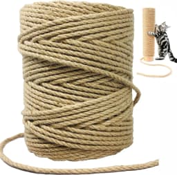 20M Natural Sisal Rope Cat Scratcher Rope Tree Scratching DIY Toy Paw Claw Furniture Protector Scratching Post Cat Accessories