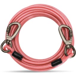 Long Tie Out Cable Dog Leash Heavy Duty Large Dog Run Cable Up to 250 Pounds Durable Big Clip for Pets Running in Outdoor Yard