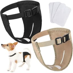 With 3 Cotton Pads Female Dog Panties Easy To Wear Washable Dog Physiological Nappies Breathable Adjustable