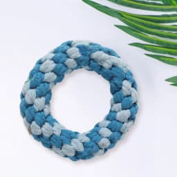 Dog Cotton Rope Toy Chew Teeth Cleaning Interactive Knot Ball for Small Medium Puppy Golden Retriever Border Collie