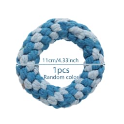 Dog Cotton Rope Toy Chew Teeth Cleaning Interactive Knot Ball for Small Medium Puppy Golden Retriever Border Collie