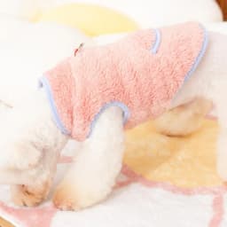 Reversible Plush Dog Clothes Pullover 2-legged Comfortable to Wear with Traction Ring Soft Warm Pet Winter Clothes