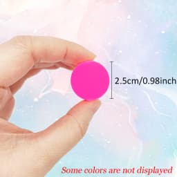 12-24PCS/Pack Assorted Solid Color Bouncing Ball Elasticity Chasing Game Prop Suitable for Cat Dog Indoor Outdoor Pet Favors ZYF
