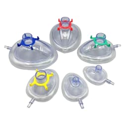 PVC Anesthesia Masks and Disposable Sterile Resuscitation Masks Suitable for Newborn and Animals of All Ages, Sizes NO.1-NO.6