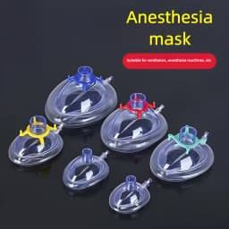 PVC Anesthesia Masks and Disposable Sterile Resuscitation Masks Suitable for Newborn and Animals of All Ages, Sizes NO.1-NO.6