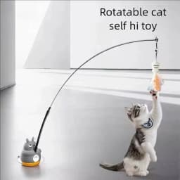 Cat Teaser Wand Steel Wire Dragon Cat Toy With Bell Fish Interactive Bite Resistant Durable Self Amusing Pet Toy For Cats