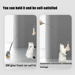 Cat Teaser Wand Steel Wire Dragon Cat Toy With Bell Fish Interactive Bite Resistant Durable Self Amusing Pet Toy For Cats