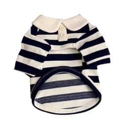 Summer Polo Shirt for Dogs Puppy Clothes Bichon Frise Chihuahua Stripe Dog Sweatshirt Dog Cooling Vest for Small and Medium Dogs