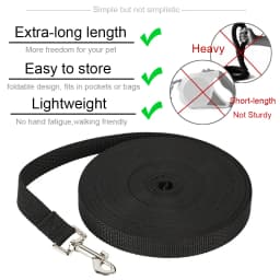 Long Dog Leash For Small Large Dogs Cats Strong Nylon Puppy Training Traction Rope Portable Pet Lead Golden Retriever Supplies