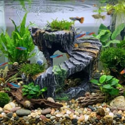 Resin Turtle Basking Platform Sturdy Non-Toxic Reptile Hiding Cave Natural Mountain Cave Artificial Rock Cave Terrarium Decor