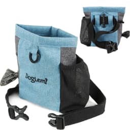 Dog Treat Bag Pet Snack Pouch with Waist Belt Training Walking Portable Outdoor Walking Dog Snack Bag Pet Storage Waist Pack