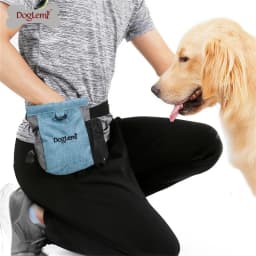 Dog Treat Bag Pet Snack Pouch with Waist Belt Training Walking Portable Outdoor Walking Dog Snack Bag Pet Storage Waist Pack