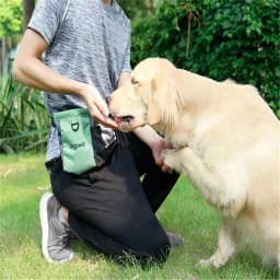 Dog Treat Bag Pet Snack Pouch with Waist Belt Training Walking Portable Outdoor Walking Dog Snack Bag Pet Storage Waist Pack