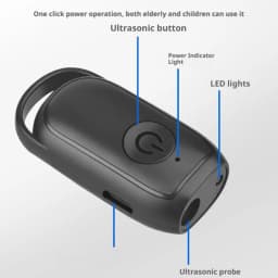 Portable Outdoor Anti Bark Deterrent Long-range Control Mini Ultrasonic Dog Removal Device USB Rechargeable With LED Light