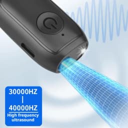 Portable Outdoor Anti Bark Deterrent Long-range Control Mini Ultrasonic Dog Removal Device USB Rechargeable With LED Light