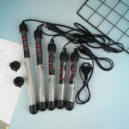【EU Plug Adjustable Temperature Thermostat Heater Rod Glass Aquarium Heater 25-300W Submersible Fish Tank Water Heating Rod】
