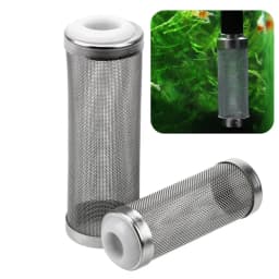 Cylinder Aquarium Inflow Inlet Filter Useful Durable Aquarium Filter Stainless Steel 12mm/16mm Water Inlet Protective Sleeve