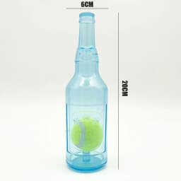 Dog Chew Toy TPR Bite-resistance Beer Bottle with Tennis Ball Toy Puppy Teeth Grinding dog Chewing Squeaky Interactive Toys