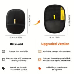 Double-Sided Pet Hair Removal Brush & Grooming Gloves - 2-in-1 Cat & Dog Deshedding Tool, Lint Remover for Home