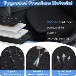 Dog Car Seat Covers Waterproof Front Seat Cover for Dogs Scratch-Proof Nonslip Pet Passenger Seat Cover Protector Fit for Cars