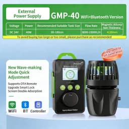 Jebao Jecod GMP Series Cordless Aquarium Vario Wavemaker Pump WIFI/BT APP Controlled for Marine Coral Reef Fish Tank