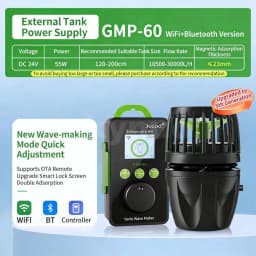 Jebao Jecod GMP Series Cordless Aquarium Vario Wavemaker Pump WIFI/BT APP Controlled for Marine Coral Reef Fish Tank