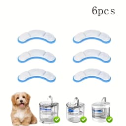 6/12pcs Cat Water Fountain Replacement Activated Carbon Filter For Pet Drinking Bowl Auto Drinking Filter Element Accessories
