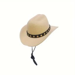 1 Charming Mini Pet Cowboy Hat - Perfect for Small Dogs and Cats, Ideal for Holiday Outings with Pets