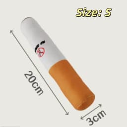 Funny Pet Toys Cigar Big Smoke Plush Squeak Dog Chew Toy Interactive Chew Resistant Fake Cigarette Design for Interactive Play