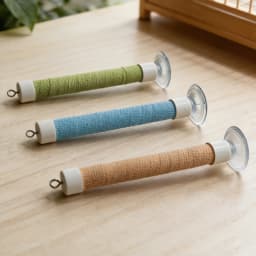 1 Set Suction Cup Bird Perch for Window Glass Mirror Portable Parrot Standing Bar Budgie Pet Travel Toy Accessory Boredom Relief