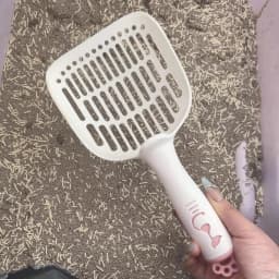 Pet Cat Litter Shovel, Grid Cat Urine Litter Shovel, Pet Cleaning Supplies, Toilet Bowl, Long-handled Cat Litter Shovel