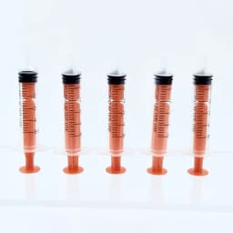 5/6Pcs 5ml Colorful Syringes with Lids for Glue, Liquid Dispensing and Measuring, Pet Food Feeding, Ink Refills, Etc., Yellow, B