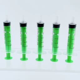 5/6Pcs 5ml Colorful Syringes with Lids for Glue, Liquid Dispensing and Measuring, Pet Food Feeding, Ink Refills, Etc., Yellow, B