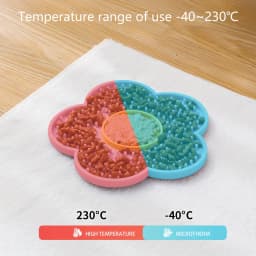 Lovely Flower Lick Mat for Dogs Cats Slow Food Plate Slow Feeder Non-Slip Suction Cups Silicone Dog Pet Slow Food Licking Pad