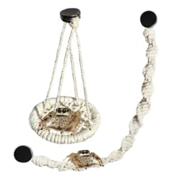 Hangable Jumping Spider Bridge Hermit Crab Climbing Enclosure Bridge Swings Spider/Gecko Jumping Stand Climbing Ladder Habitat