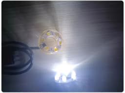 2-Pin 12V Underwater LED Light Ring for Fountain Fish Pond Water Garden 6-LED Replacement Lighting Adapter