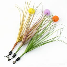 PVC Simulation Grass Replacement Head Funny Cat Stick Tassel Cat Toys Interactive