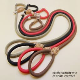 Heavy Duty Dog Leash Slip Rope Lead Adjustable Braided Loop Collar Training Leash for Small to Medium Dogs