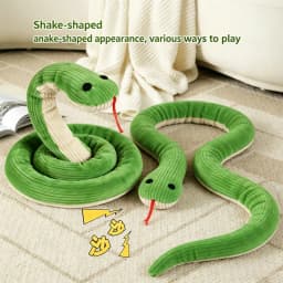 Dog Toy Snake Interactive Crinkle Sound Toy Kitten Kick Toy for Indoor Cats 16.5 Inches Pet Supplies