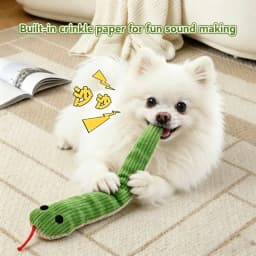 Dog Toy Snake Interactive Crinkle Sound Toy Kitten Kick Toy for Indoor Cats 16.5 Inches Pet Supplies