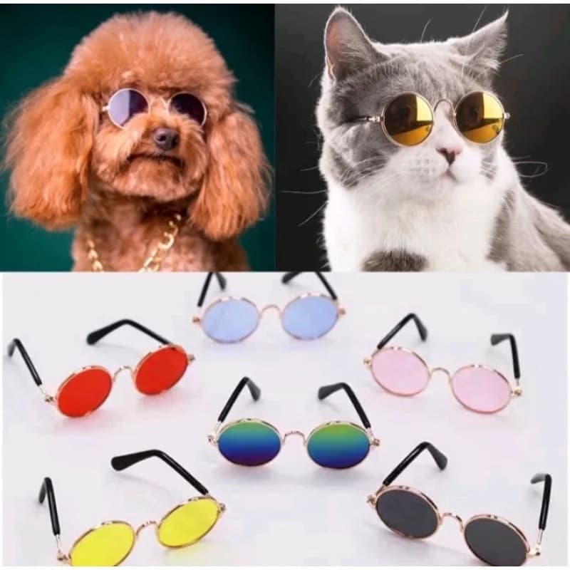 Non-Slip Cat & Small Dog Sunglasses Pet Accessories Puppy Kitty Cosplay Costume Cute Animal Eyewear Photo Props