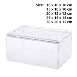 New Transparent Reptiles Terrarium Ventilated Acrylic Reptile Kennel Easy to Install Anti-escape Lizard Breeding Box for Snake