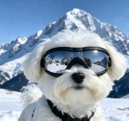 XS Maltese, Chihuahua, Yorkshire Terrier Essential Pet Sunglasses, Sunscreen and Shading Cat Photo Glasses, Stylish and Unbreaka